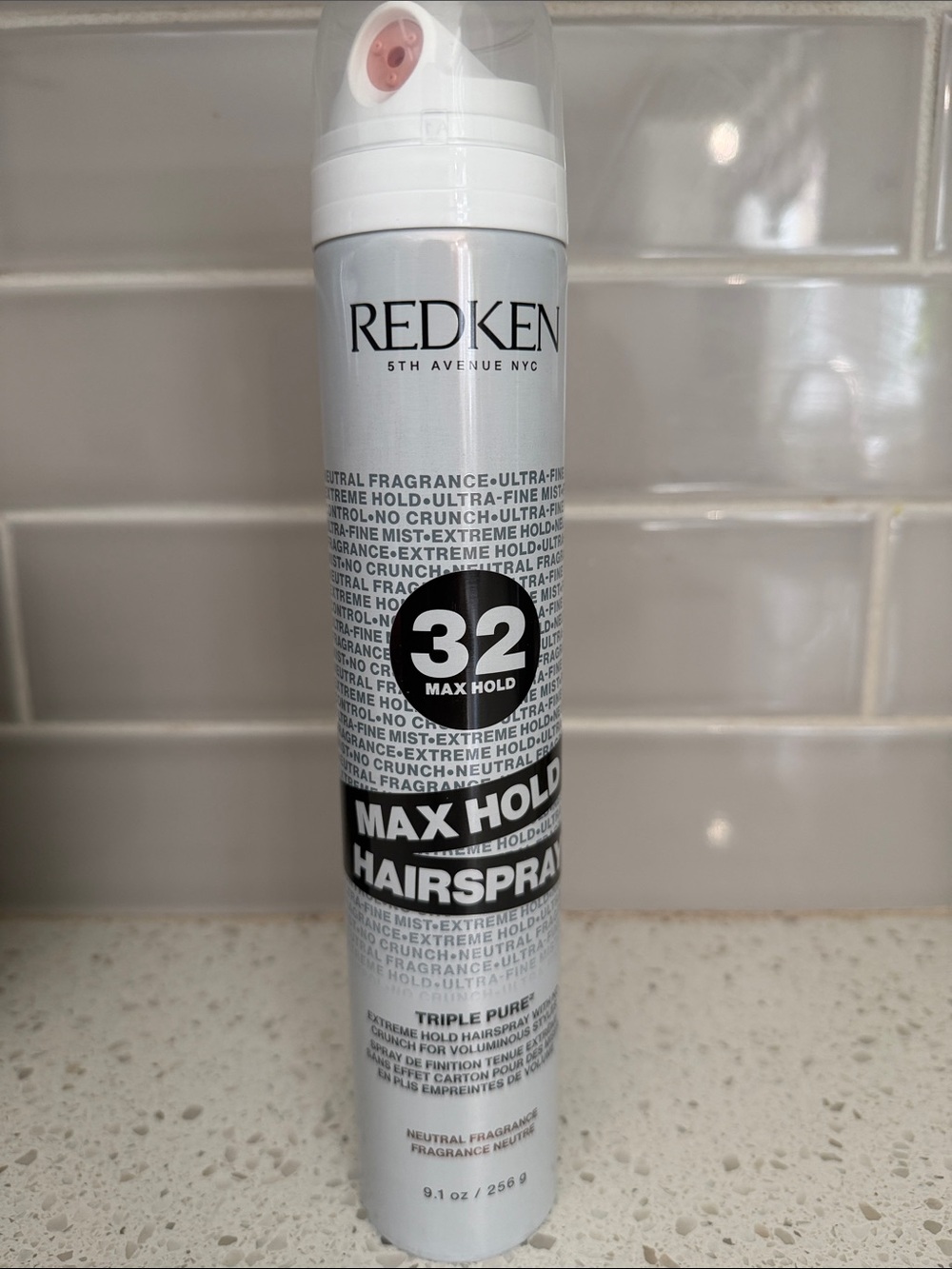 Redken Max Hold 32 Hairspray - White, Black, Pink